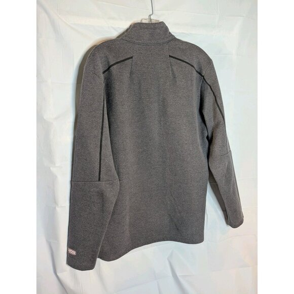 Ogio Men's Gray Pullover Sweatshirt Logo 1/4 Metal Zip Sz L Hot Pocket Mascot - Picture 9 of 14